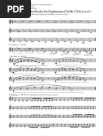 ყოველდღე.daily routine and scales for euphonium treble clef ole miss