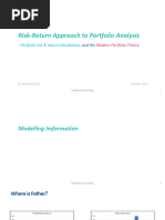 Portfolio Analysis Seminar 1