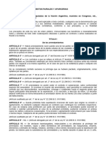 Ley Nac #13.246 - Arrendamientos Rurales y Aparcerias