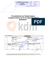 P-DCH-PM-010 Procedimento de Trabajo en Limpieza Interior de TK de Agitacion Pta - Molibdeno - CORREGIDA V1