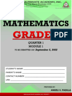 Mathematics: Quarter 1