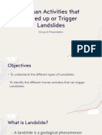 Human Activities That Speed Up or Trigger Landslides