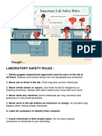 Laboratory Safety Rules