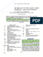 (1964-1) Criteria For The Break-Up of Thin Liquid Layers Flowing Isothermally Over Solid Surfaces