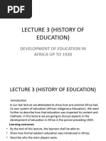 Lecture 3 (History of Education) (2023) (Autosaved)