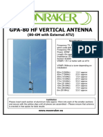 Instructions Moonraker GPA-80 HF