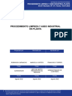 SOMACOR KS-01 - Procedimiento Aseo y Limpieza Industrial en Losa de Flotación