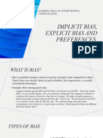 Implict Bias Explicit Bias and Preference