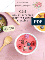 E-Book Offert - Mes 22 Recettes Healthy