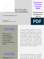 Esquema de Diez Tesis Sobre Colonialidad y Descolonialidad Autor Nelson Maldonado Torres