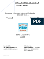 DBMS Lab File