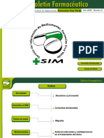 Boletín Farmacéutico N°6 Migraña. Tratamiento Del Dolor. Año2005