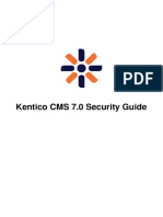 Kentico CMS 7.0 Security Guide