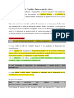 Section 2: L'analyse de L'équilibre Financier Par Les Ratios