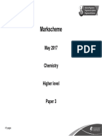 Markscheme: May 2017 Chemistry Higher Level Paper 3