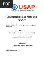 Santos - Glenda - Actividad 2 Tipos de Fe Pública Que Existen Según La Doctrina