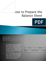 How To Prepare The Balance Sheet