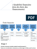 Séance 4 Étude de Faisabilité Financière (Critères de Choix Des Financements)