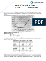 Orniformation Probatoire 2008 D SVT