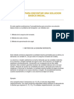 Metodos para Encontar Una Solucion Basica Inicial