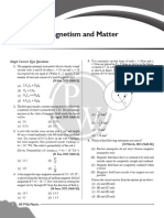 Magnetism and Matter - PYQ Practice Sheet