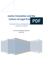 02 JusticeInnovation CultureofLegalPractice 2014DeansForum