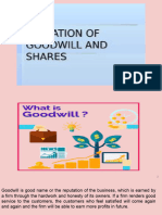 2.valuation of Goodwill &shares