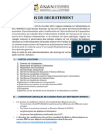 Avis Recrutement Anan Fevrier 2024