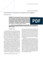 Aplicaciones de La Psicología en El Proceso Salud Enfermedad