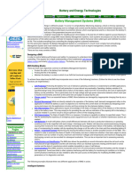 Battery Management and Monitoring Systems BMS