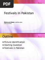 Festivals in Pakistan: Click To Edit Master Subtitle Style Muhammad Awais 1411-211253