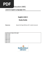 English 2102C - Study Guide