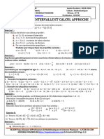 Fiche de TD N°3 Intervalle Et Calcul Approche