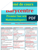 Résumé Barycentre 1bac