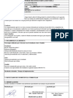 Informe Pedagogico Educacion Fisica