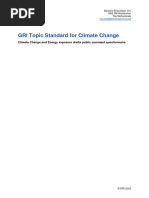 Gri Topic Standard For Climate Change Public Comment Questionnaire