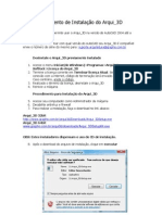 Procedimento de Instalação Arqui - 3D 2000x10