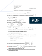 Lista 2 - Álgebra Linear - 2023.2 - Determinantes e Sistemas