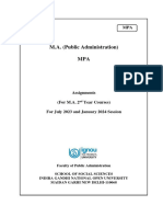 MPA 2nd Year English June 2023 - Jan 2024