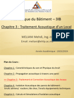 Chapitre 3 - Acoustique Du Bâtiment - 3IB - 2023