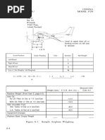 Section Weight Balance / Equipment List Cessna Model 172N: Sil or Screws Side