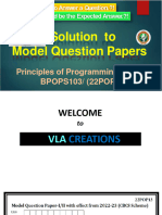 POP Mdel Paper 2 Solution