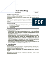 Method Statement Cementitious Grouting