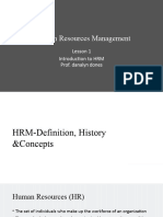 Introduction of Human Resources Management