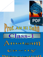 Amalgam Cavity Preparation Class 1