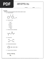 Lista 1 - Química Orgânica