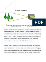 Distanta Focala Si Principalele Clase de Obiective