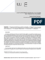 Las Plataformas Digitales Y El Futuro Del Trabajo en Colombia