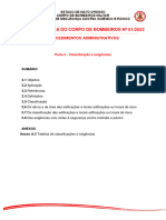 NTCB 01 2023 Procedimentos Administrativos PARTE 3 Classificação e Exigências