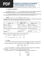 Clase 11. - Estudio de Una Función y Límites